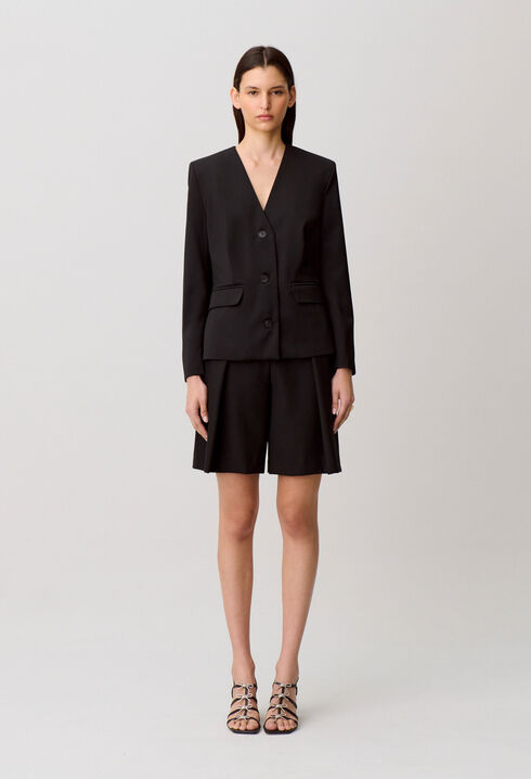 Wool blend jacket