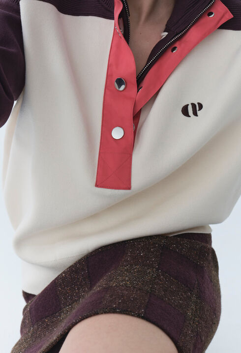Sweatshirt Minimum mit Stehkragen