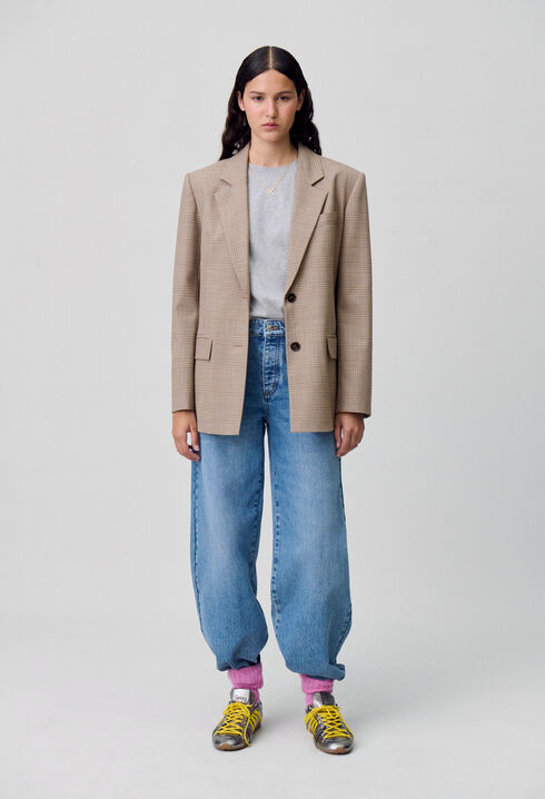 Checked Tailored Blazer