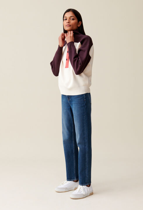 Sweatshirt Minimum mit Stehkragen