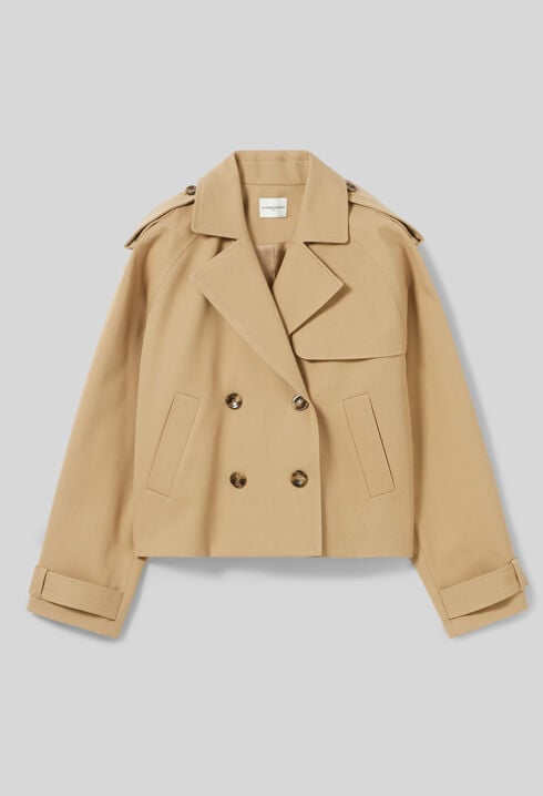 Short trench jacket