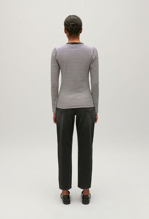 T-shirt rayures bicolores