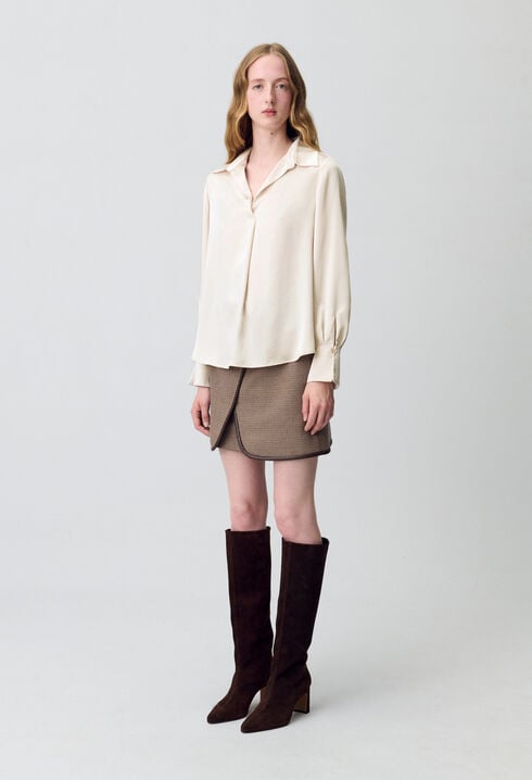 Floaty pleated blouse