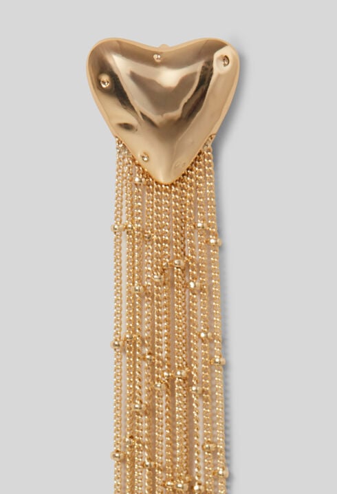 Boucles d'oreilles coeur pendantes