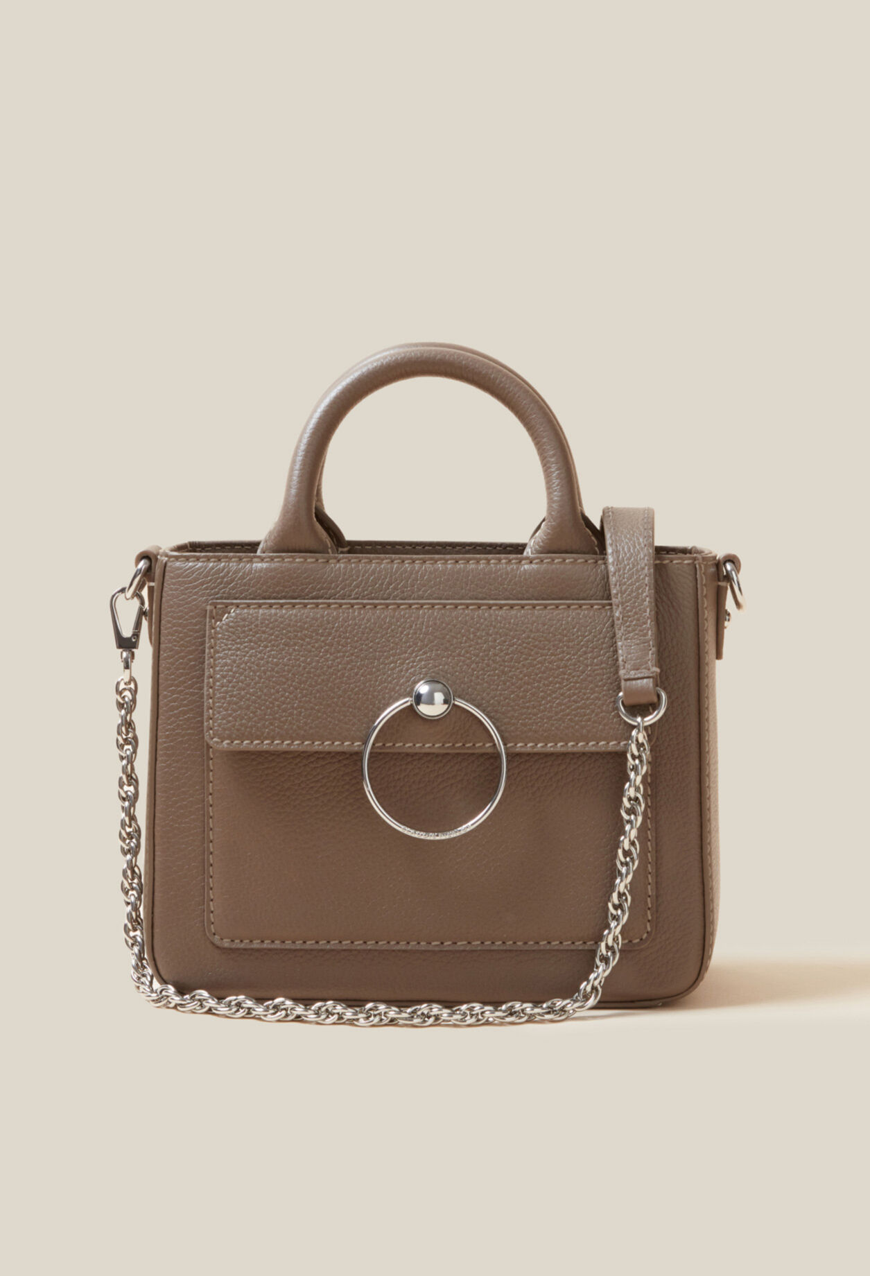 Anouck Tasche genarbtem Leder Kette