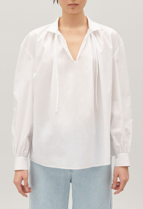 White poplin shirt