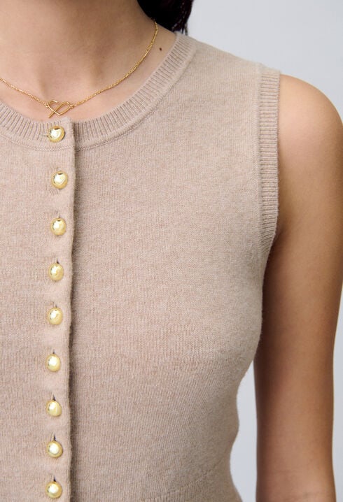 Button-Up Knitted Top