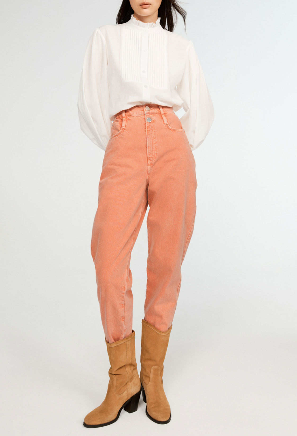 Blouse à plastron