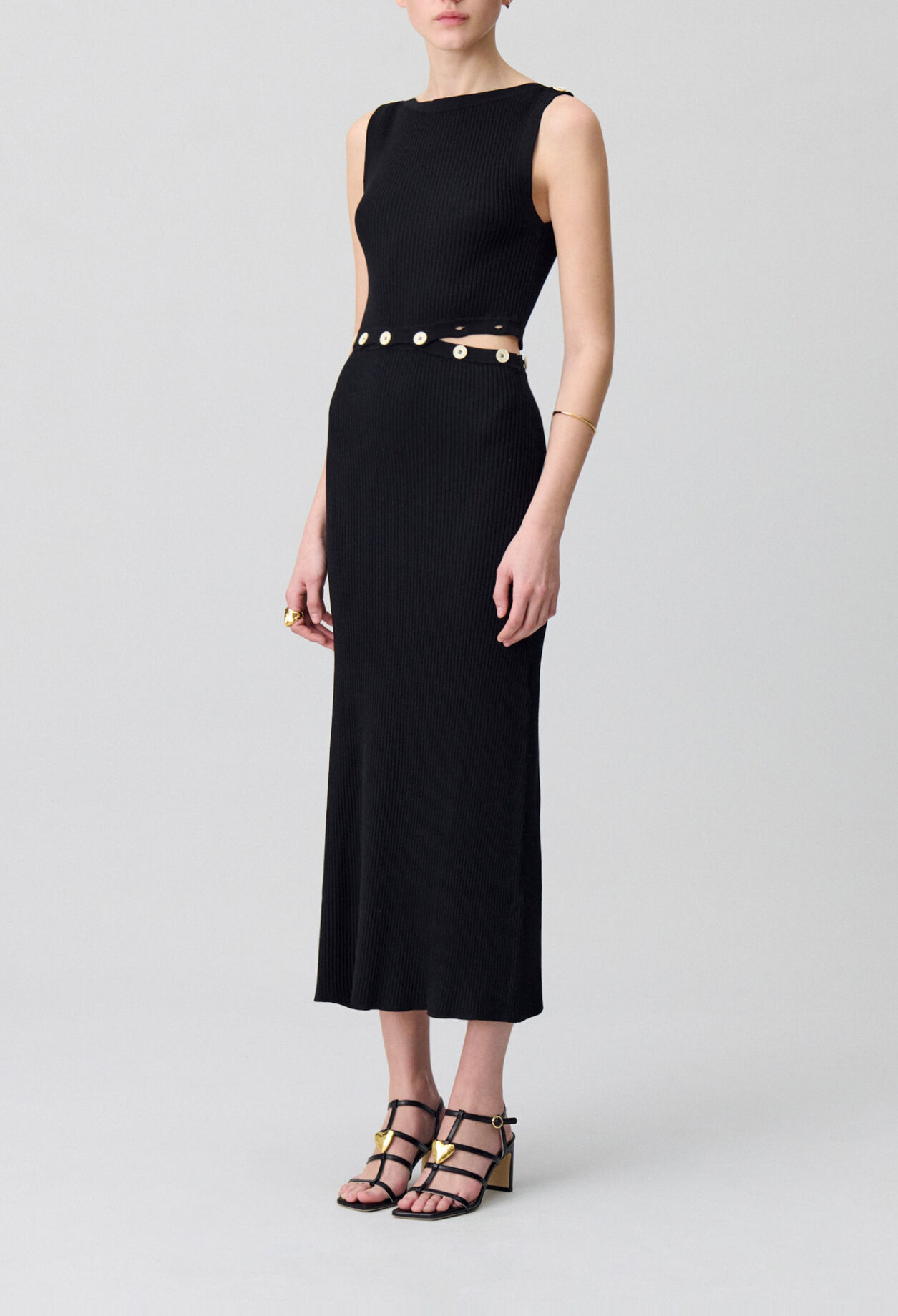 Mid-length knitted dress