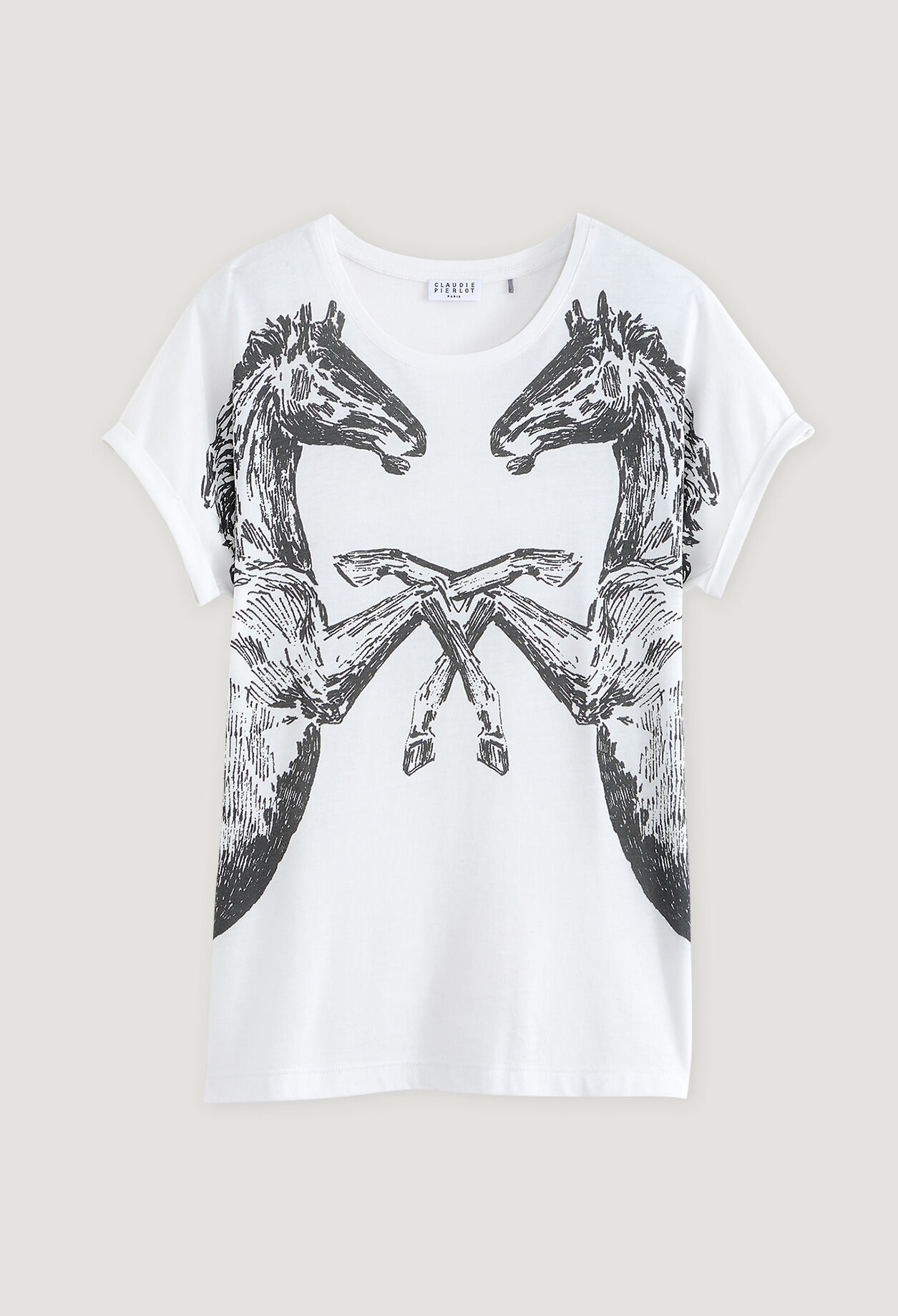T-shirt blanc imprimé