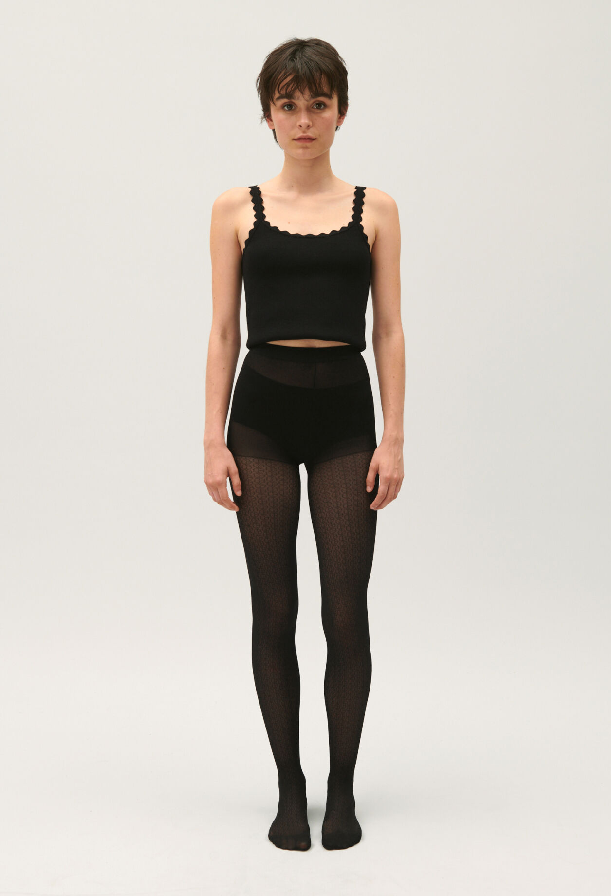 Box of 2 pairs of black tights
