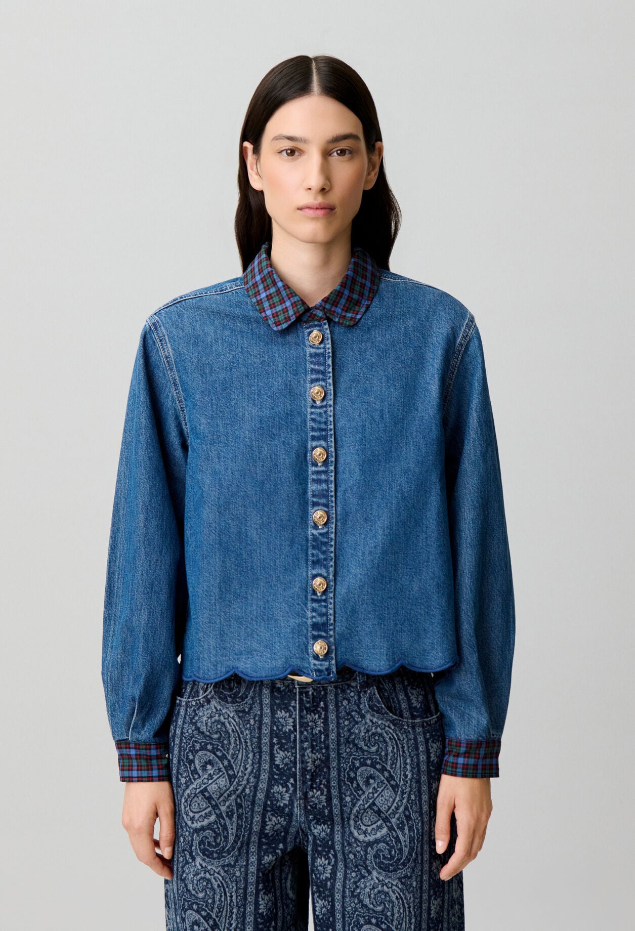 Chemise denim coton