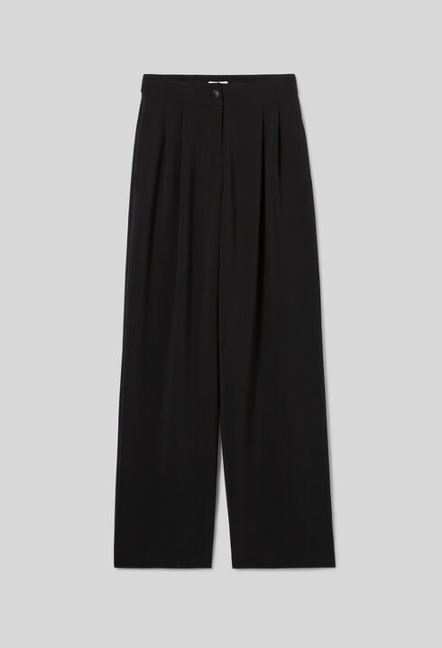 Tailored straight wide trousers