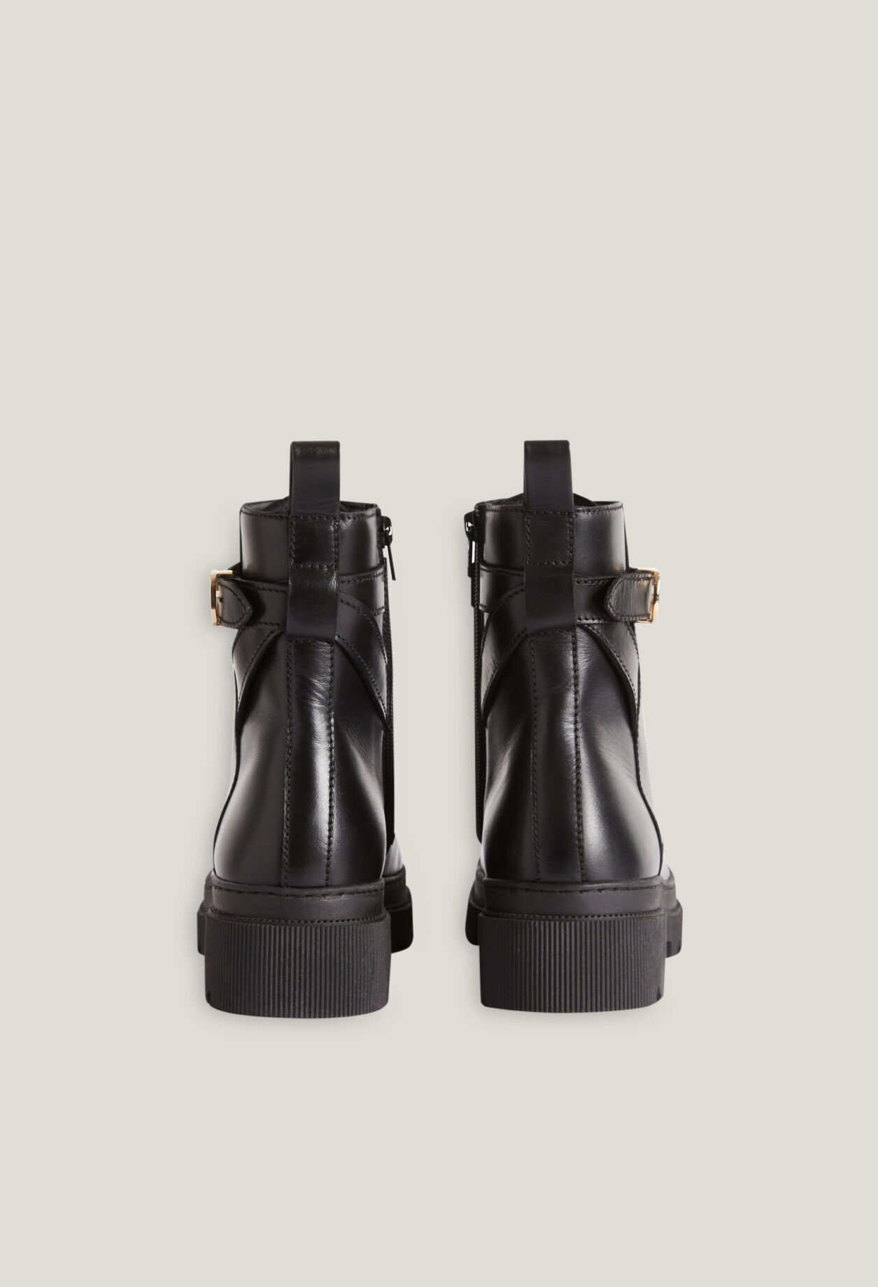 Bottines cuir noir