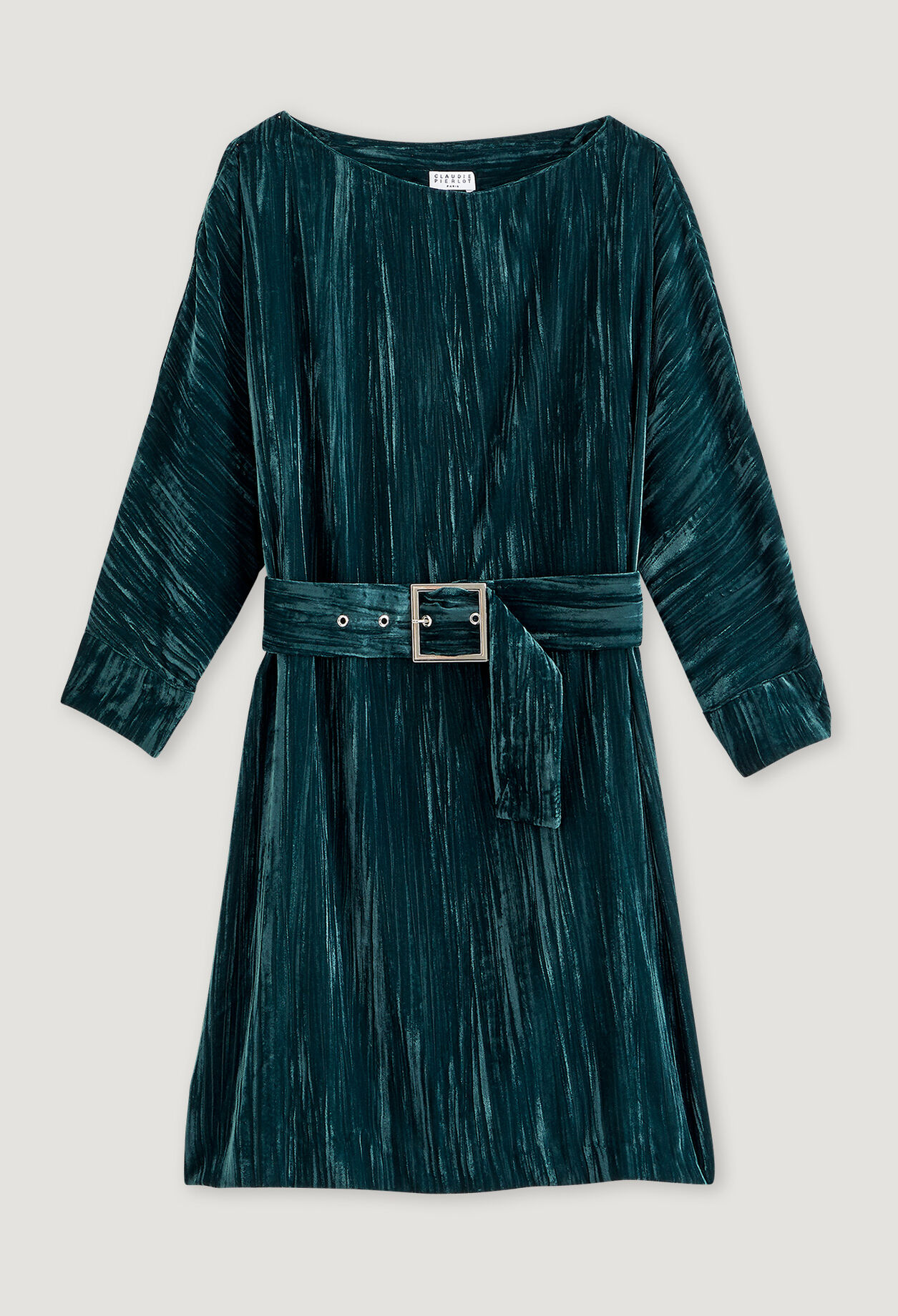 Kleid aus Velours glacé