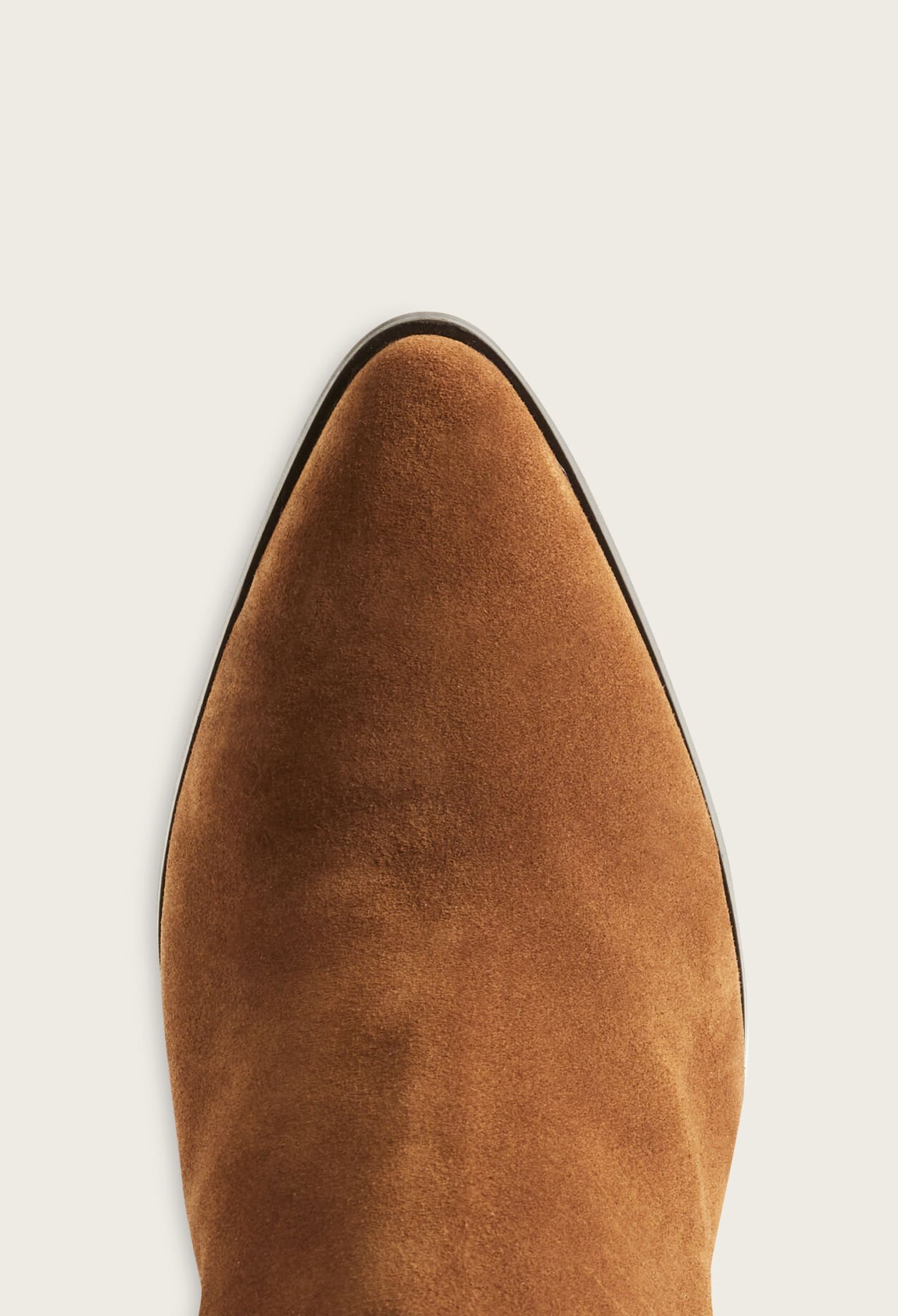 Bottines cuir suède caramel