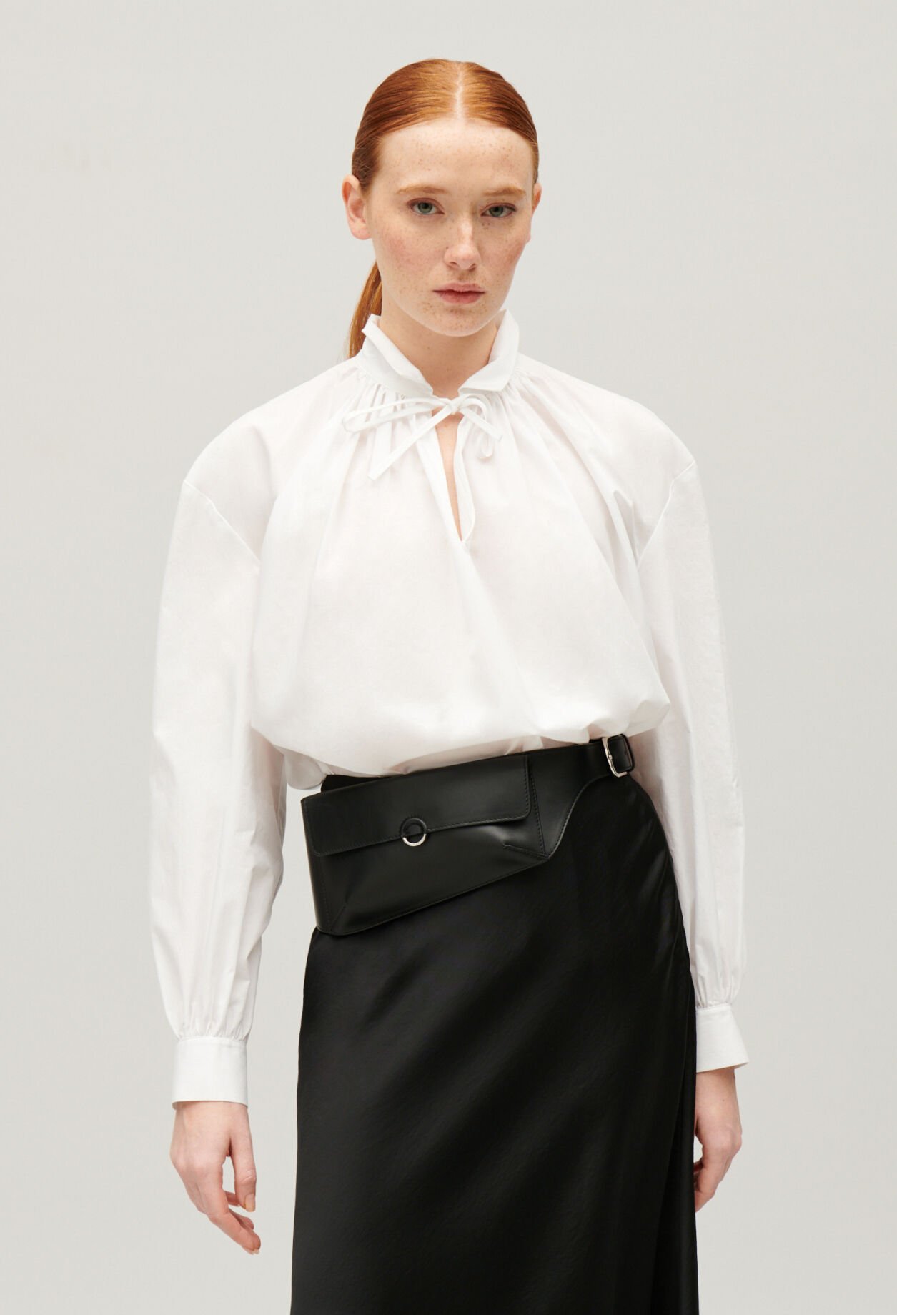 Sac ceinture cuir noir