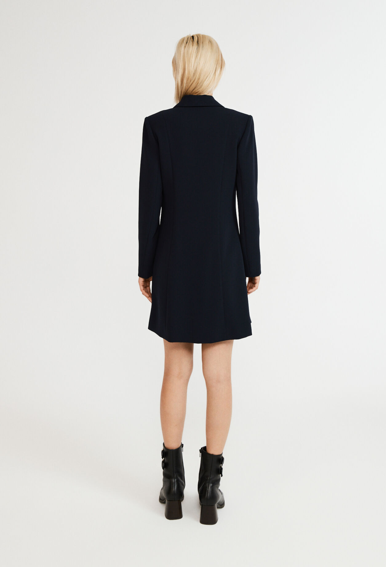 Robe façon veste double boutonnage