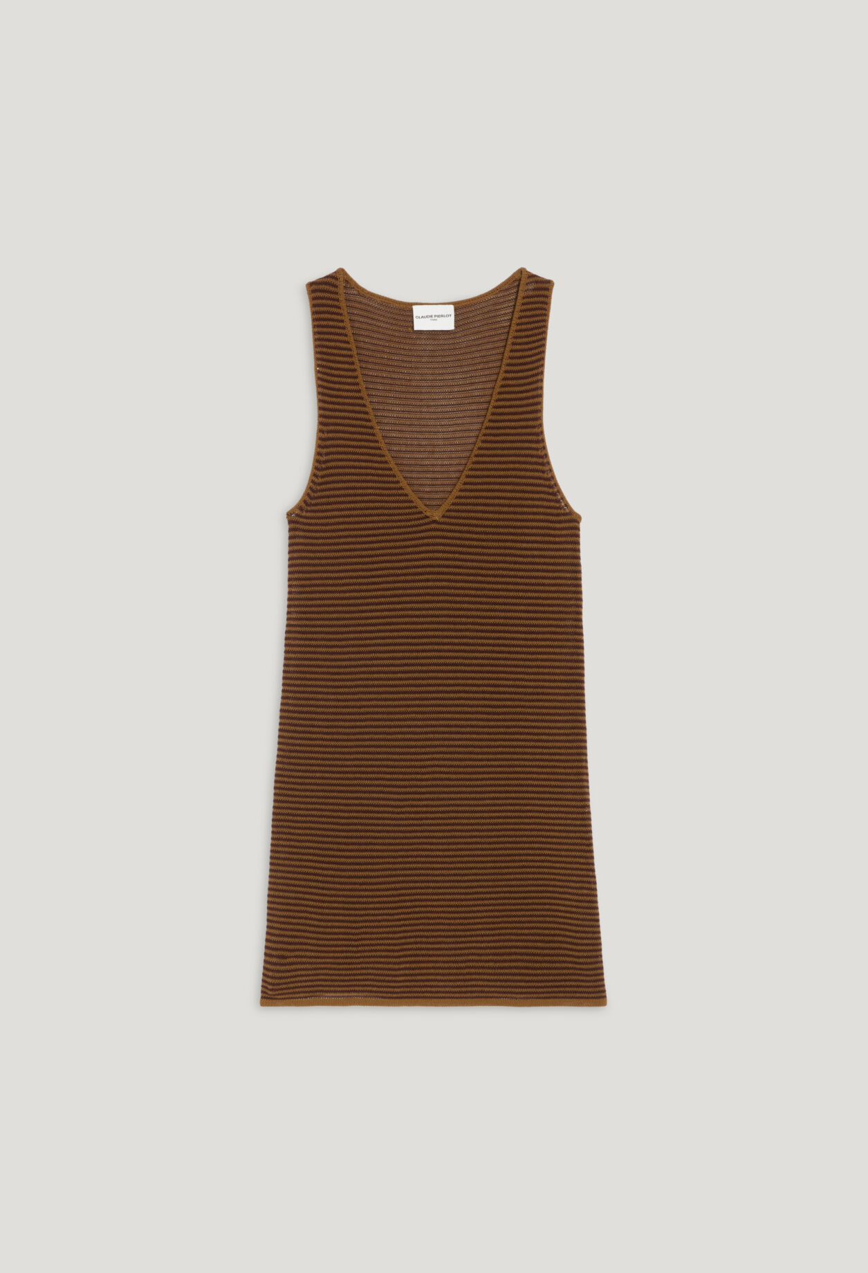 Gestreiftes Tanktop Braun