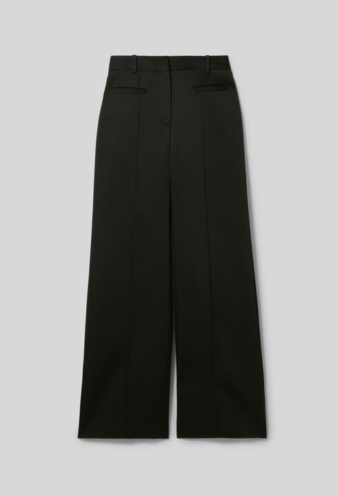 Satin tailored trousers
