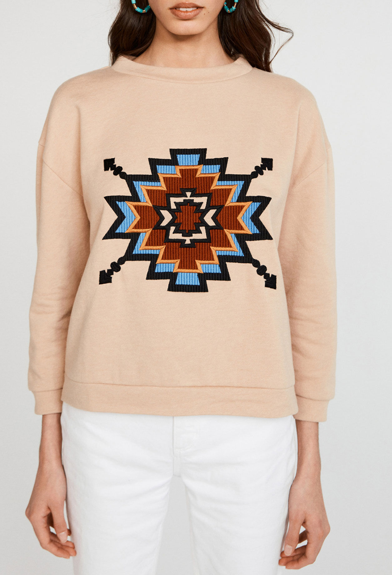 Besticktes Sweatshirt