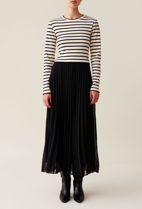 Gestreiftes Twist-Kleid