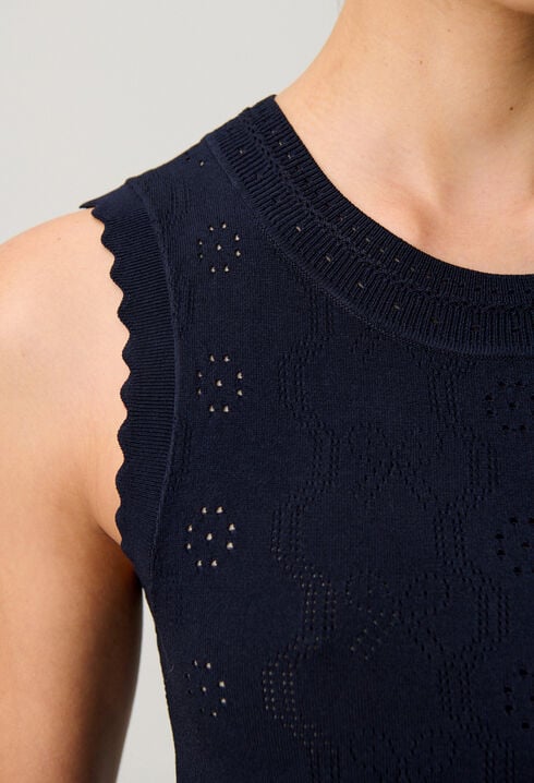 Strickkleid mit Volant