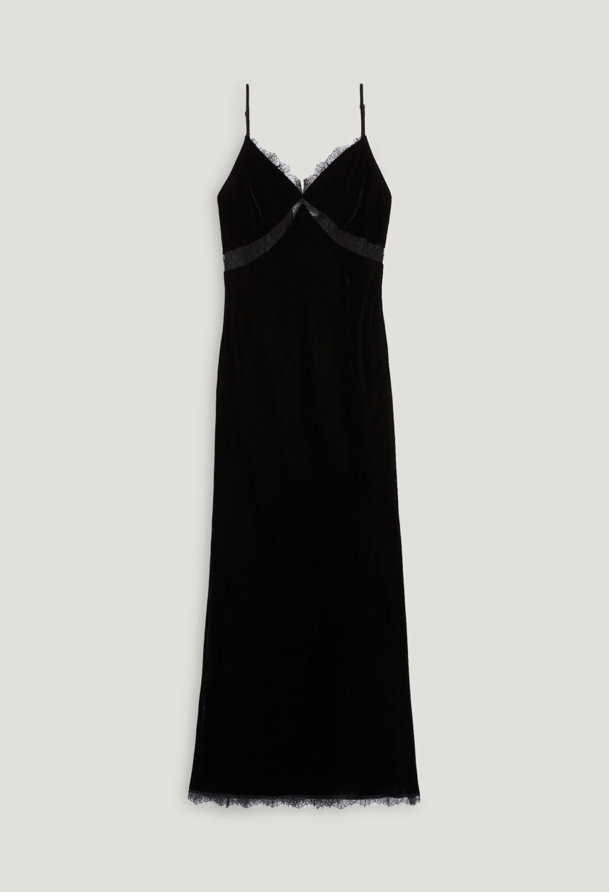 Robe midi velours noir