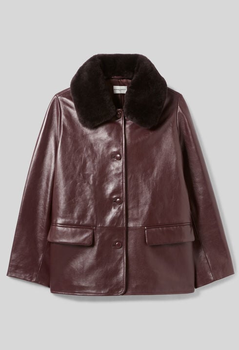 Oversized Leather Jacket