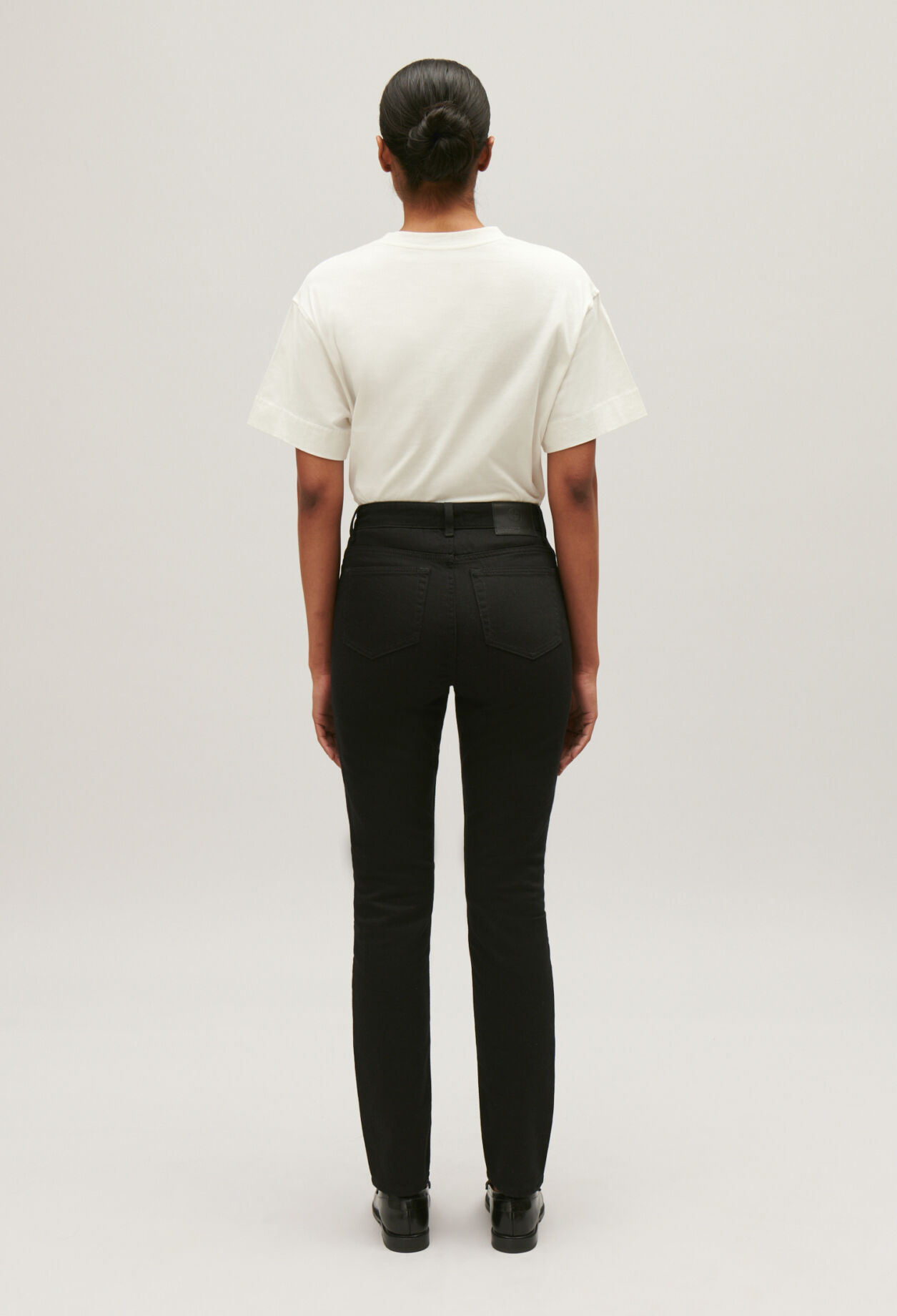 Schwarze Skinny-Jeans