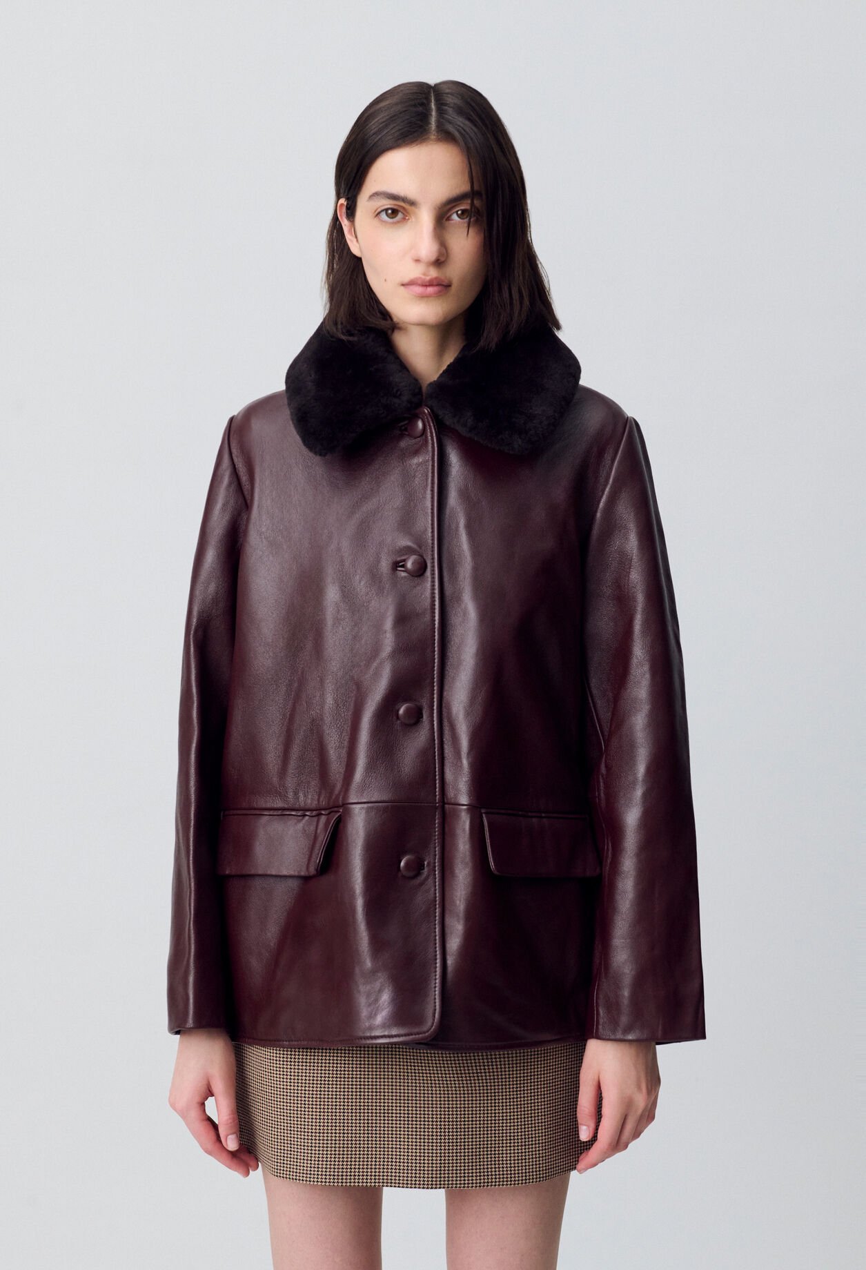 Oversized Leather Jacket