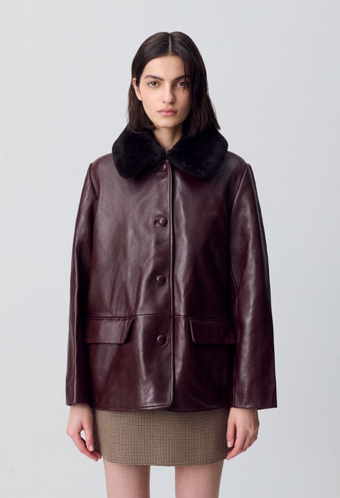 Oversized Leather Jacket
