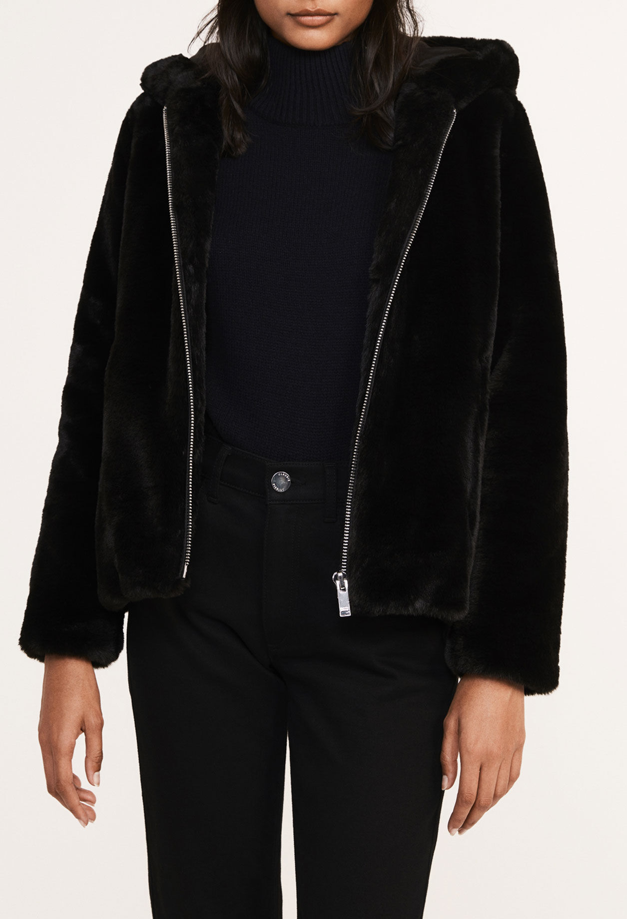 Blouson aus Kunstfell