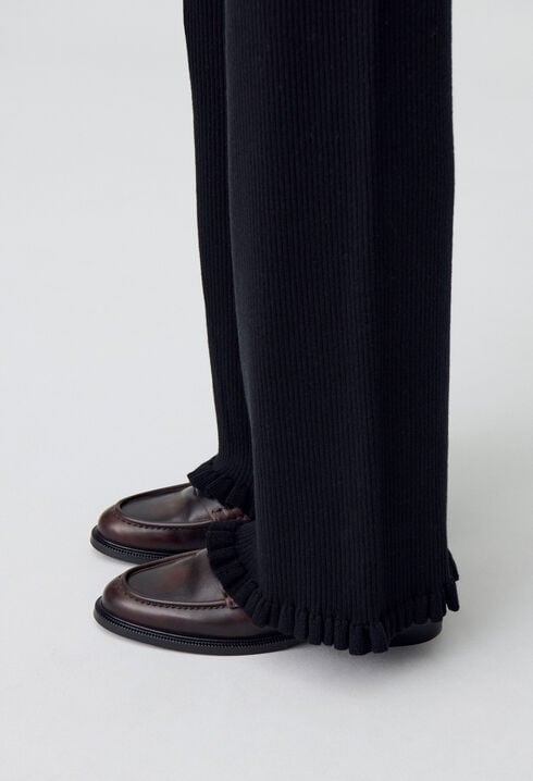 Pantalon flare maille