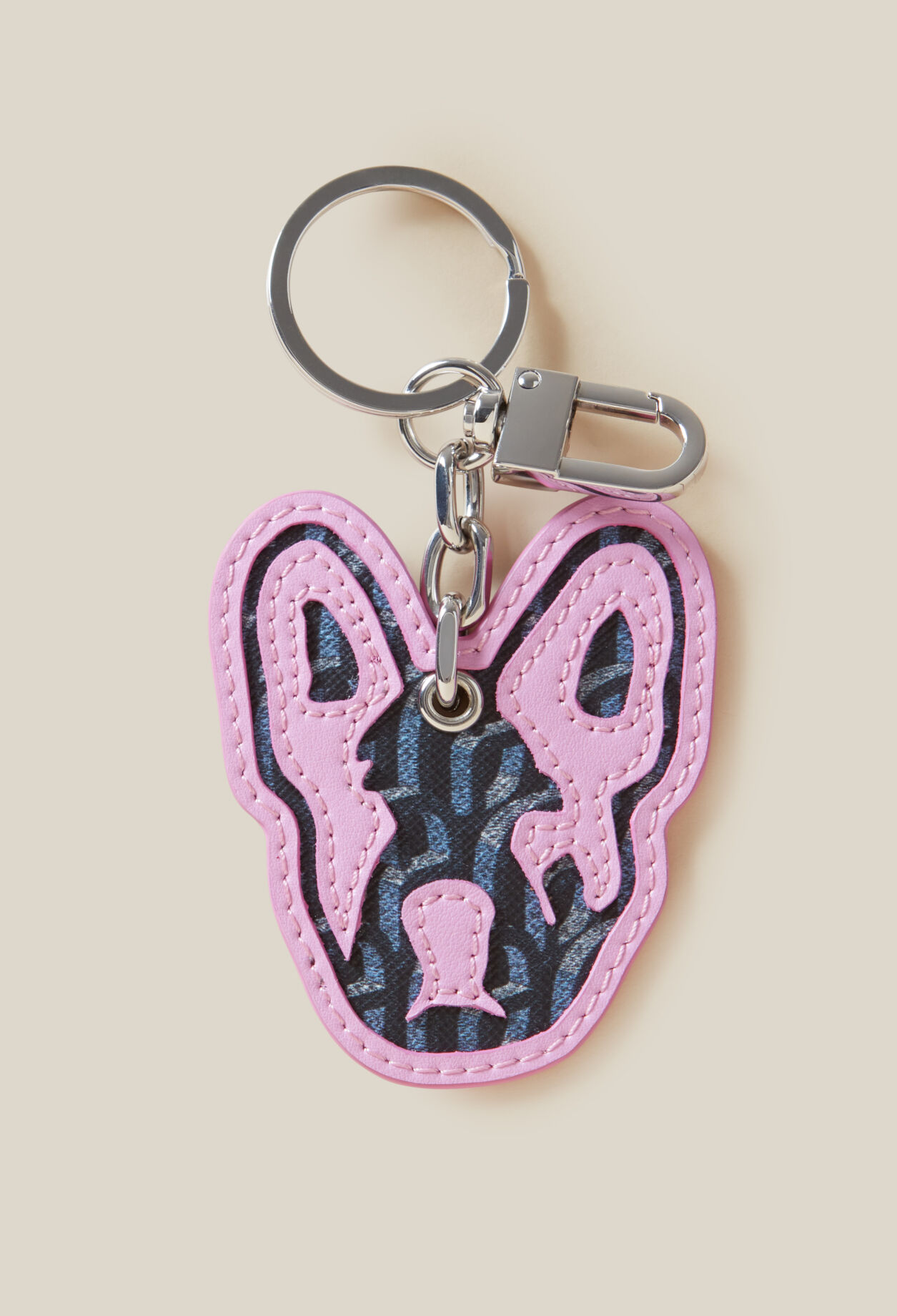 Jean Toto two-tone keyring