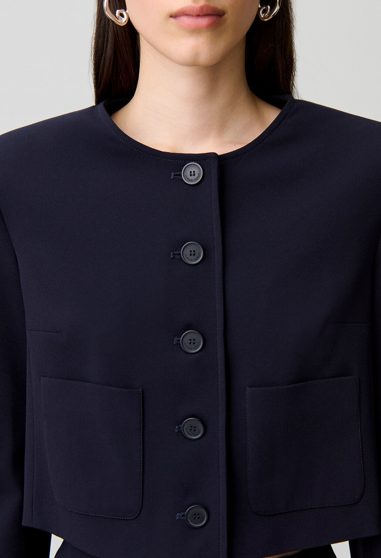Round neck jacket