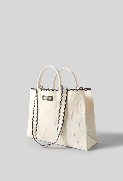 Sac tricot bicolore