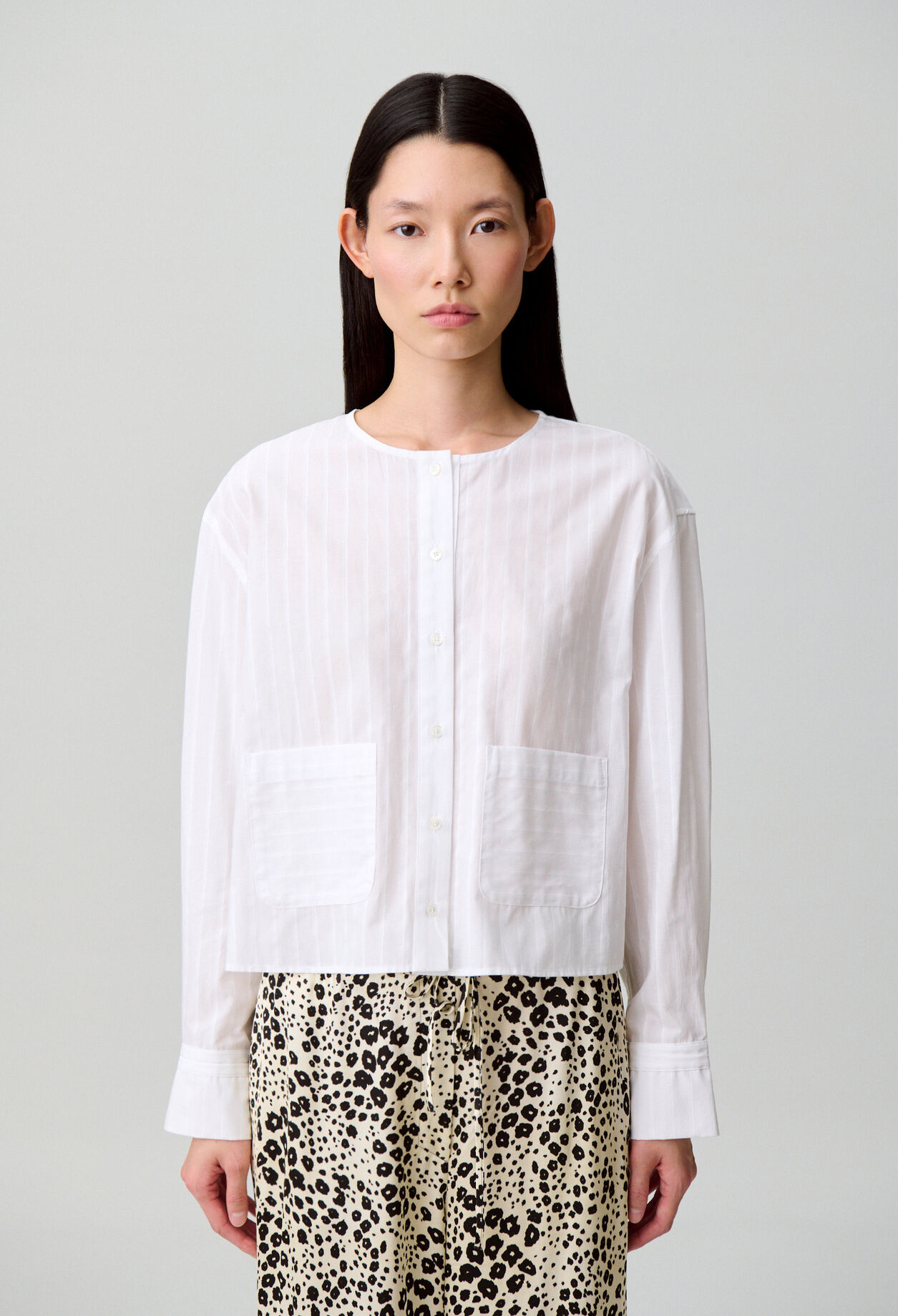 Striped cotton shirt