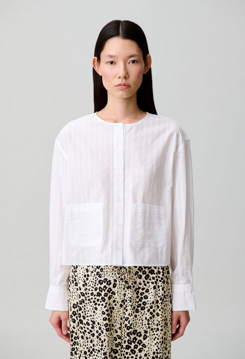 Chemise coton rayures
