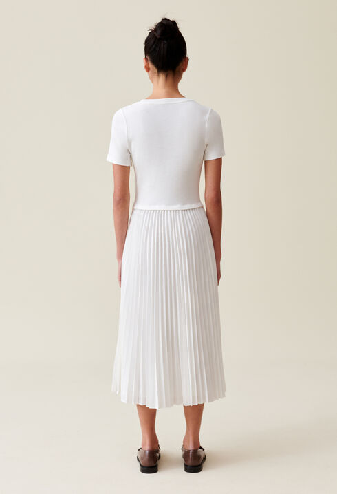 Robe Twist bi-matière