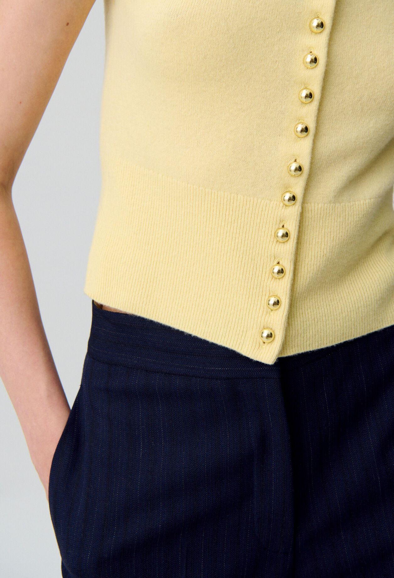 Button-Up Knitted Top