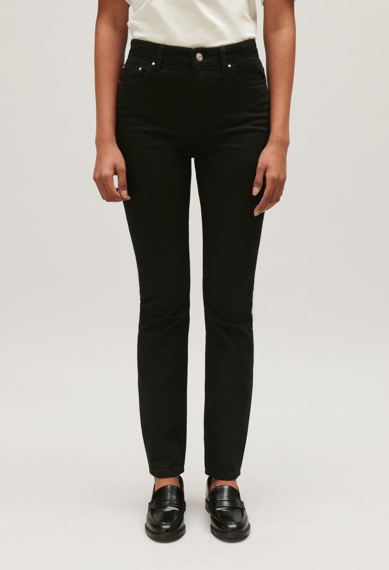 Schwarze Skinny-Jeans