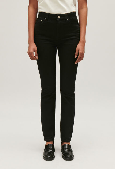 Schwarze Skinny-Jeans