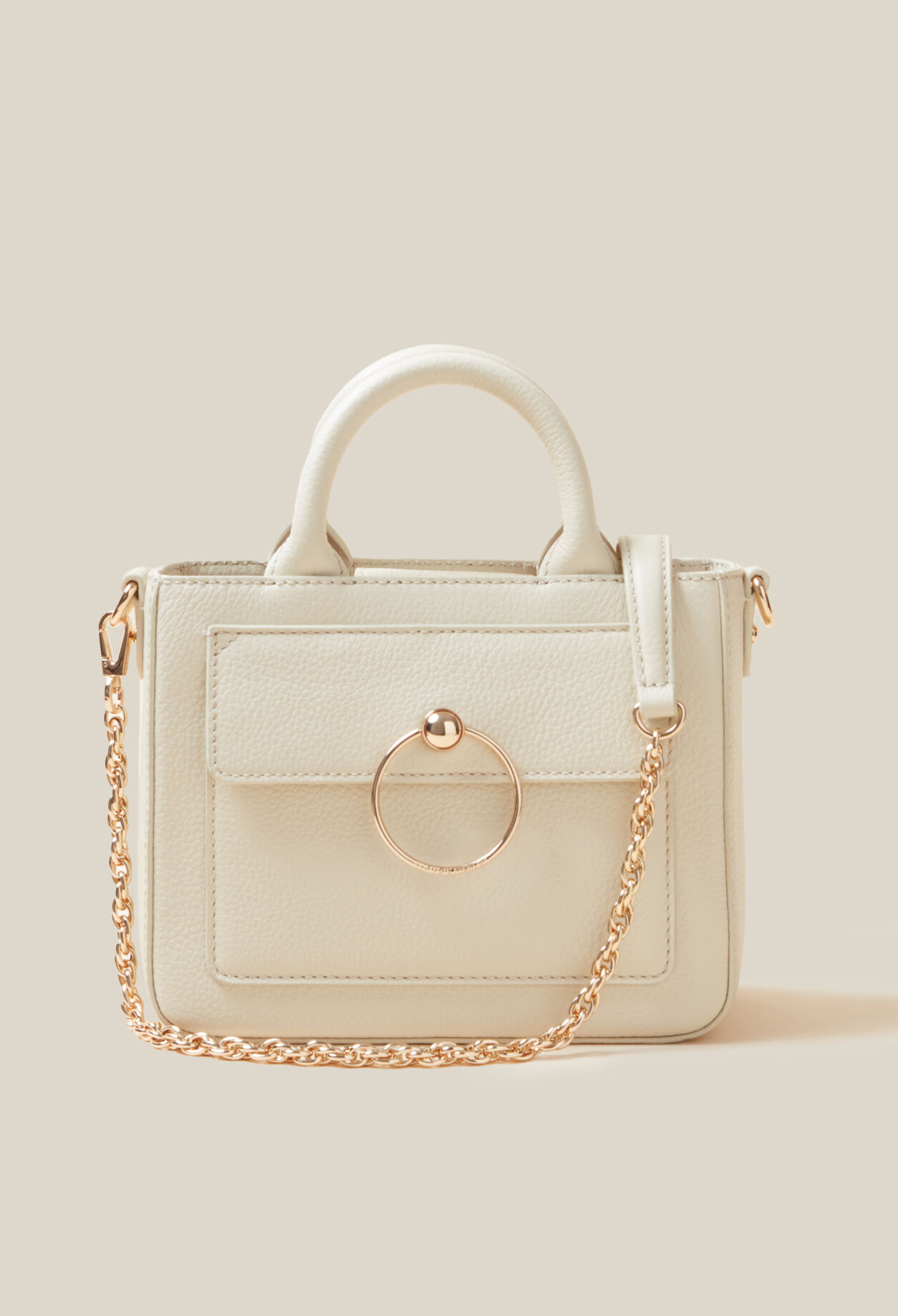 Anouck Tasche genarbtem Leder Kette
