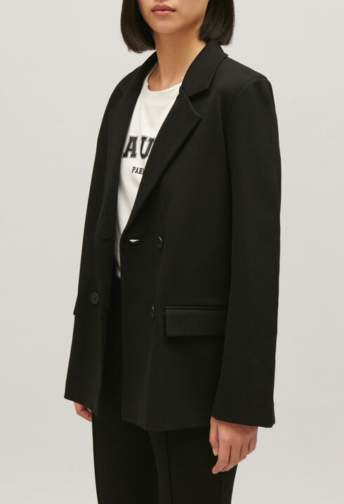 Schwarzer Oversize-Blazer