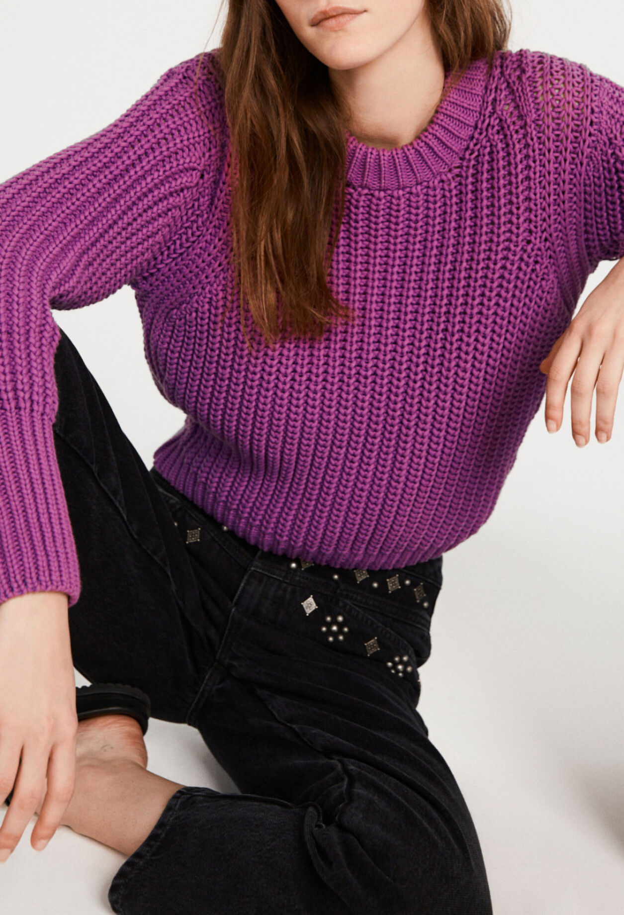 Pull en grosse maille