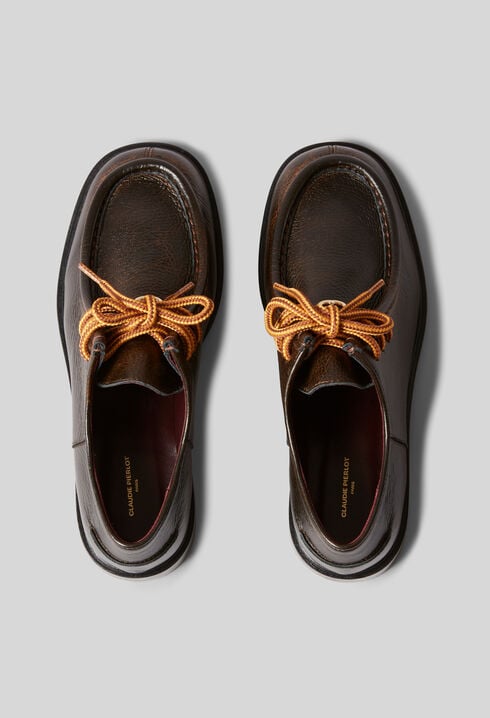Grained Leather Derby Shoes