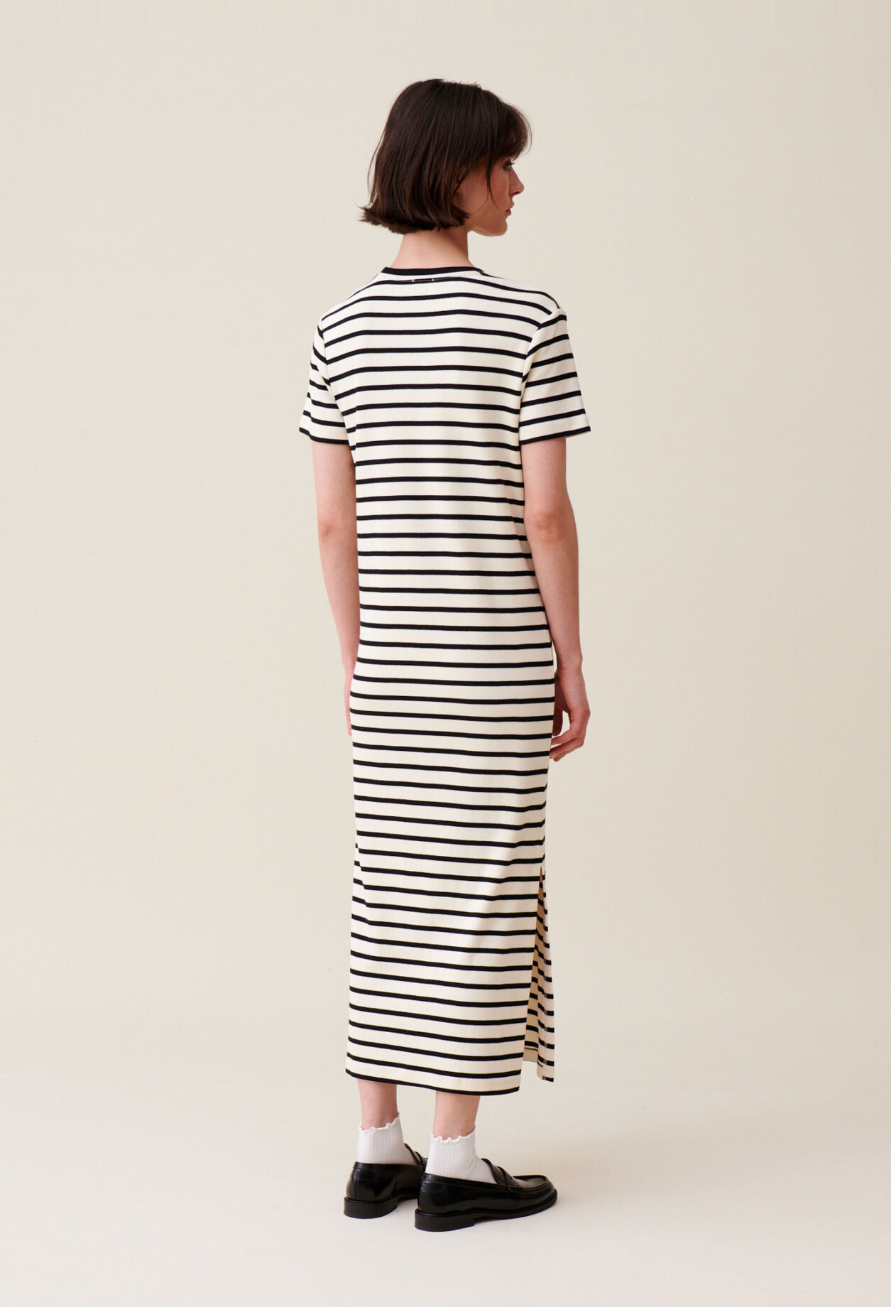 Robe Jean Toto ray&eacute;e midi