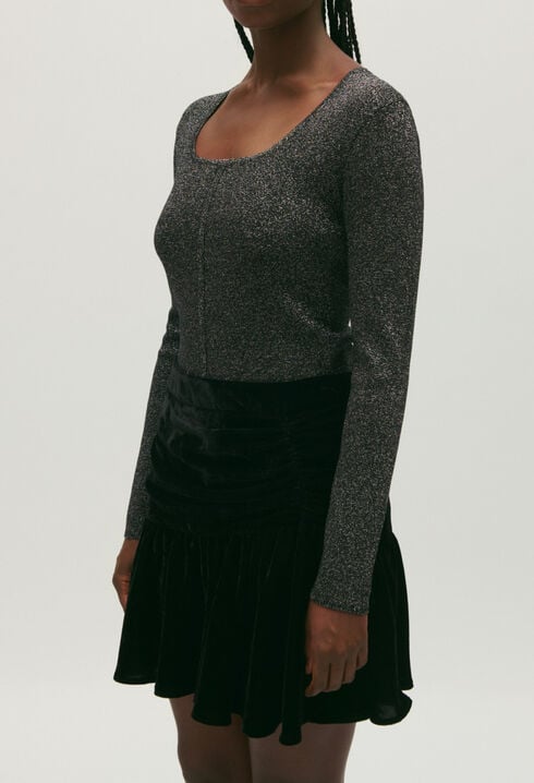 Silver sparkling jumper