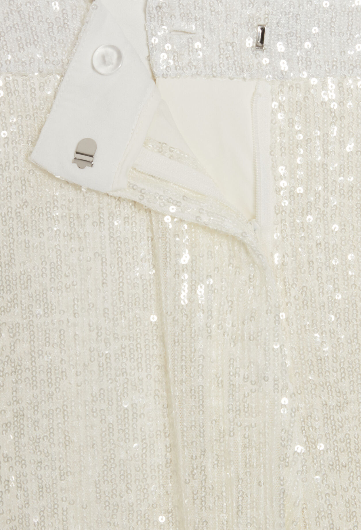 Pantalon à sequins blanc 